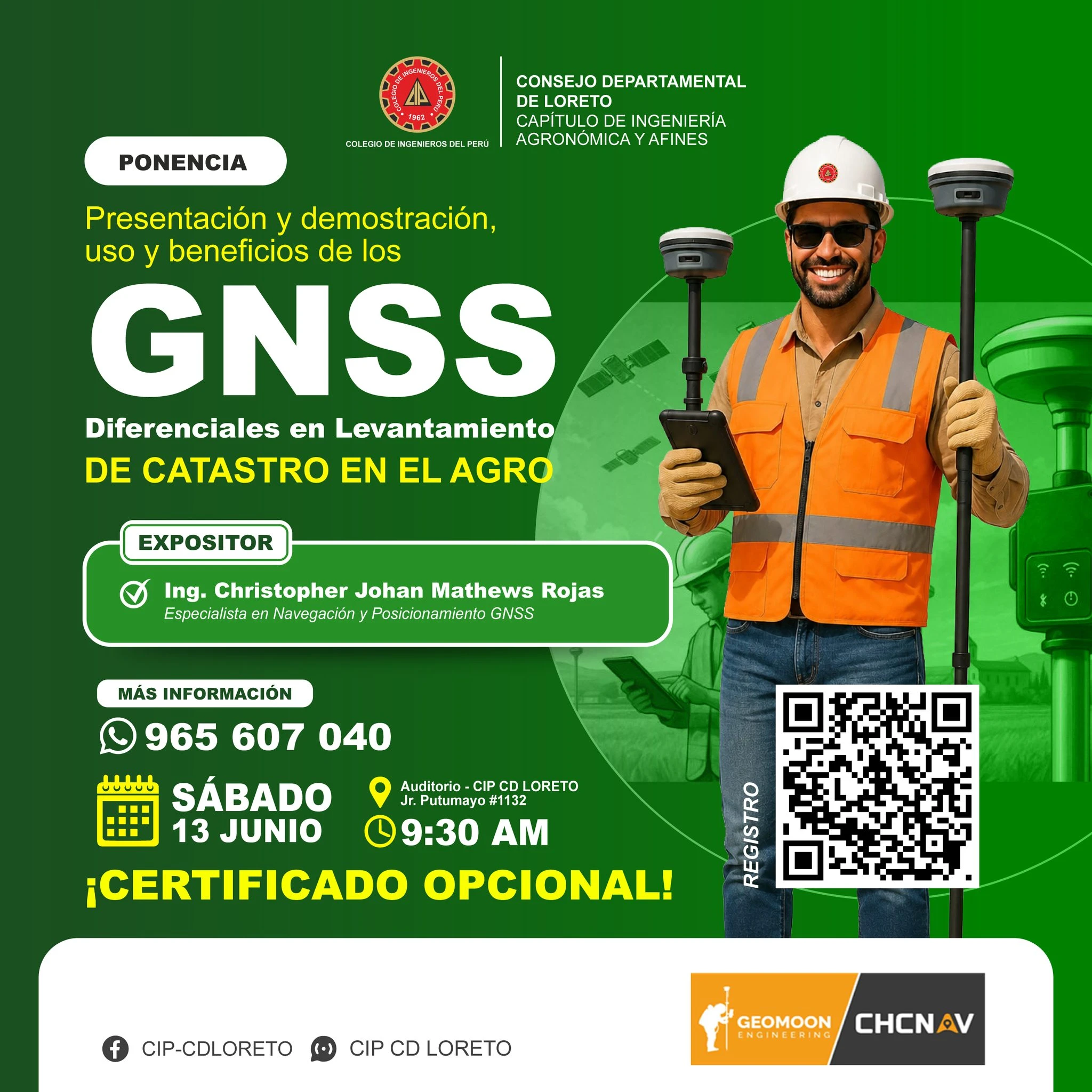 🌱📡 ¡𝗖𝗮𝗽𝗮𝗰𝗶́𝘁𝗮𝘁𝗲 𝗲𝗻 𝘁𝗲𝗰𝗻𝗼𝗹𝗼𝗴𝗶́𝗮𝘀 𝗚𝗡𝗦𝗦 𝗮𝗽𝗹𝗶𝗰𝗮𝗱𝗮𝘀 𝗮𝗹 𝗮𝗴𝗿𝗼!