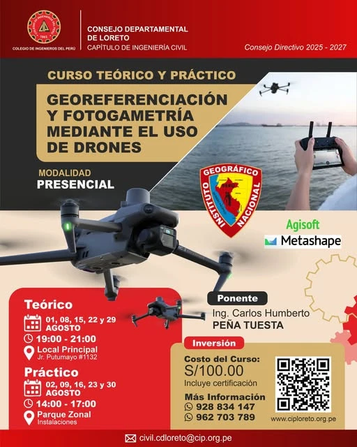 📍 Curso: Georreferenciación y Fotogrametría mediante el uso de Drones