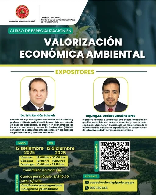 𝗖𝘂𝗿𝘀𝗼 𝗱𝗲 𝗘𝘀𝗽𝗲𝗰𝗶𝗮𝗹𝗶𝘇𝗮𝗰𝗶𝗼́𝗻 𝗲𝗻 𝗩𝗮𝗹𝗼𝗿𝗶𝘇𝗮𝗰𝗶𝗼́𝗻 𝗘𝗰𝗼𝗻𝗼́𝗺𝗶𝗰𝗮 𝗔𝗺𝗯𝗶𝗲𝗻𝘁𝗮𝗹