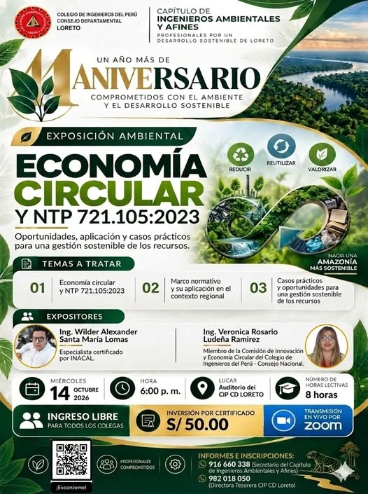 ¡CELEBREMOS JUNTOS UN AÑO MÁS DE ANIVERSARIO DEL CAPÍTULO DE INGENIEROS AMBIENTALES Y AFINES! 🎉🌿👷🏻‍♂️⚙️🍃🌎